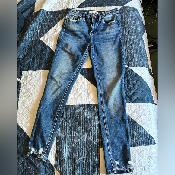 Flying Monkey Denim - Flying Monkey Skinny Ripped Ankle Stretch Jeans